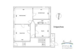 Haus Kehl - Schéma Erdgeschoss -K108