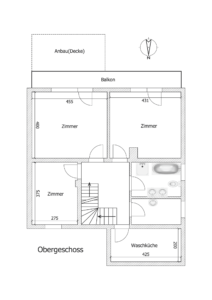 Gemütliche Doppelhaushälfte Kehl - K109 - Schéma Obergeschoss