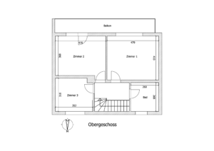Schéma Obergeschoss - K113 - Interessante Doppelhaushälfte Kehl